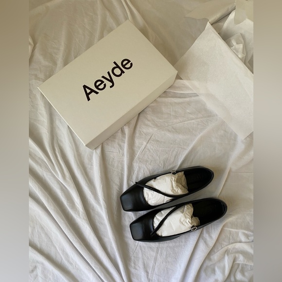 aeyde uma mary jane genuine leather ballet flats - Picture 3 of 8